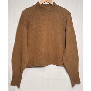 & Other Stories Atelier Los Angeles Mock Neck Wool Blend Sweater Womens XS Brown